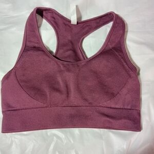 AVA Sport Bra Racerback Burgundy Activewear Pullover Size XL